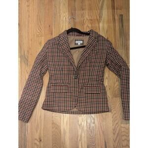 Merona Plaid Blazer Size 2